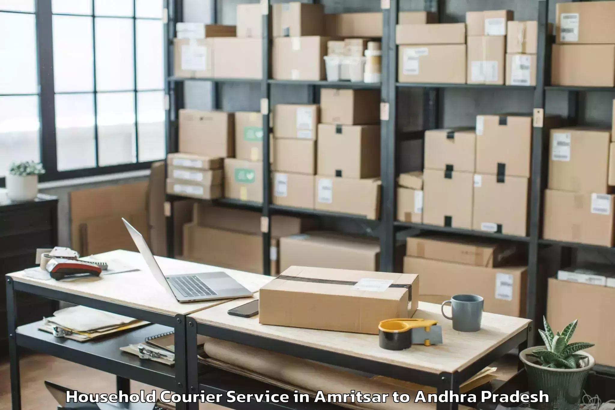 Quality Amritsar to Thotlavalluru Household Courier